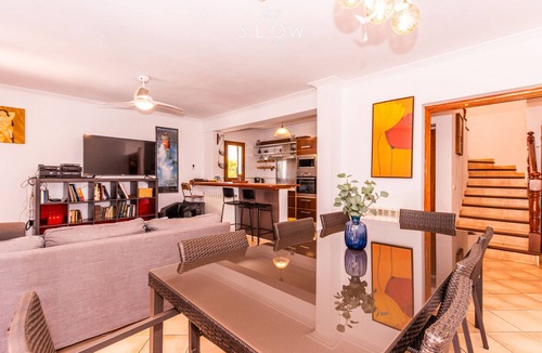 Cala Pi Villa | Villa Ewa, modern holiday house with pool, BBQ and partial sea views in Cala Pi