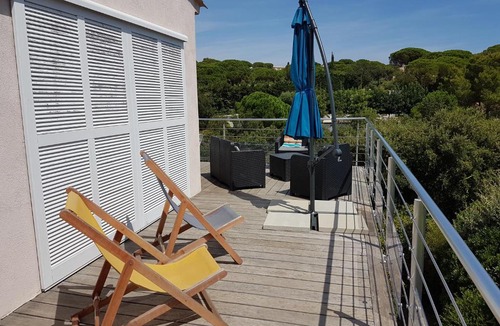 La Nartelle Villa | Villa familiale Le Citronnier avec piscine, vue exceptionnelle à Sainte Maxime