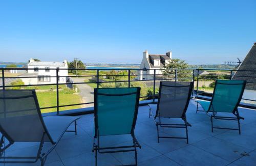 Plouneour-Trez Villa | Villa L'Estran Terrasse vue mer 4ch 10 pers Plages à pied GR34 en Côte des Légendes