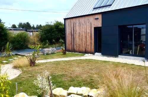 Saint-Germain-sur-Ay Villa | Villa "Malgira, Seaside" with Private Terrace, Wi-Fi, and Air Conditioning