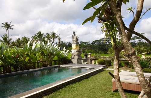Kelusa Villa | Villa near Ubud, panoramic view of rice fields and the volcano