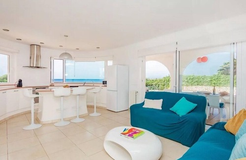 Sant Lluis Villa | Villa next Binibeca, one level and first sea line salad pool, air-conditioned