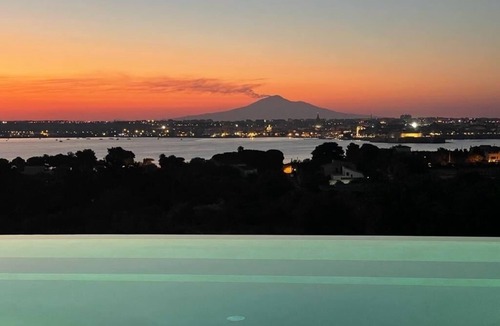 Syracuse Villa | Villa OLEANDRA: Luxe, daily service, sea & sunset impressive views, 24mt pool