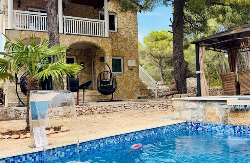 Cove Osibova (Milna) Villa | Villa Paradisio Ruheoase - Pool - Klima - Küche - Parken