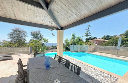 Cabris Villa | Villa private pool sea view