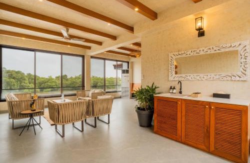 Pilerne Industrial Estates Villa | Villa Riviere 9-BHK Private Riverfront Estate with 2 Infinity Pools, Lift, Lounge Area & Kids' Room