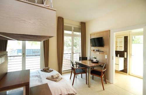 Hohe Dune Apartment | Villa Schmidt Apartments - Strandhaus direkt am Meer mit Sauna, Sport und Dünengarten - Studio