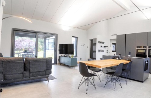 Solbiate Apartment | Villa Simonetta - Modern Design Home with Pool & Garden near Lake Como and Switzerland