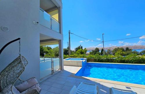 Karlobag Apartment | Villa Stella with pool and seaview