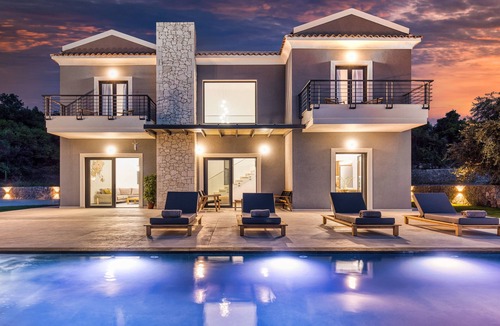 Limni Villa | Villa Sunset Bliss| private pool - country views