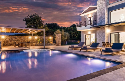 Limni Villa | Villa Sunset Bliss| private pool - country views