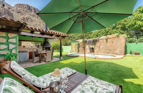 Aguimes Villa | Villa Temisas, Private Pool With Waterfall