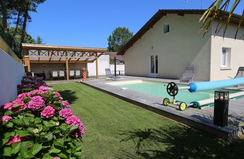 Cazaux Villa | VILLA TENY Classée 3* piscine chauffée BASSIN d'ARCACHON 5 CH 12 pers.