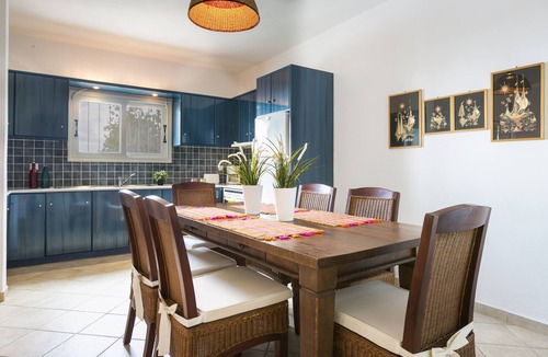 Karavados Villa | Villa Thalia, close to beach with Wi-Fi, A/C, BBQ and private swimming pool