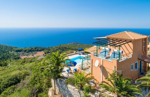 Mesovounia Villa | Villa Vera: Large Private Pool, Sea Views, A/C, WiFi, Eco-Friendly