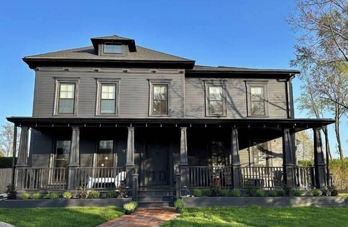 Southold Bed & Breakfast | Vine + Sand-Southold, NY'S Newest B&B-Room 4-Queen Bed and Adjacent Bathroom With Rain Shower