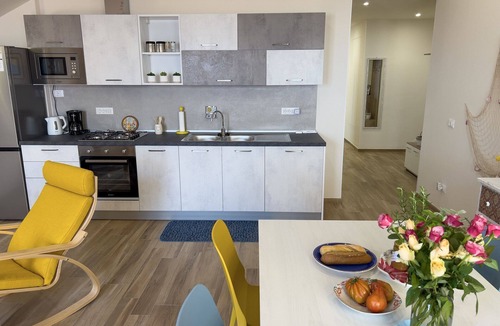 Imperia Apartment | Vista Mare Borgo Peri: seafront, 2 bedrooms, 2 bathrooms, sea-view terrace