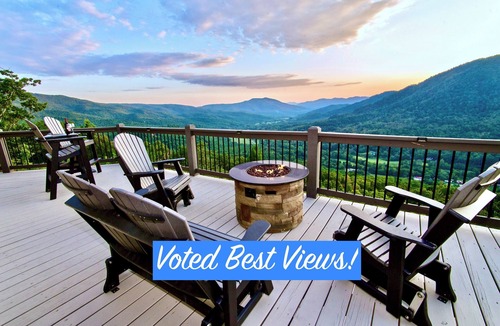 Frank Cabin | Voted "BEST VIEWS" - Private 6 Acres - High Demand Area! - Surrounded by Forest!