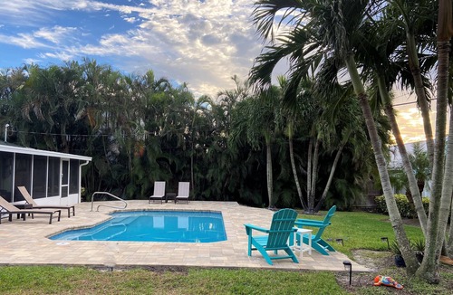 Melbourne Beach House | WALK TO BEACH AND HEATED POOL! Beachside Paradise One Block from Ocean!