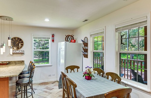 Lake Michigan Beach House | Walk to the Beach: Pet Friendly w/Fire Pit!
