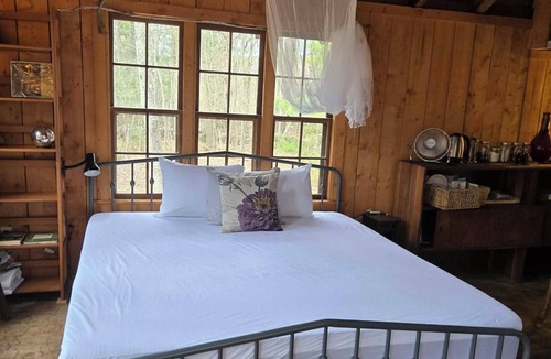 Peterborough Cabin | Wapack Trail Cabin Peterborough - camping with a king bed