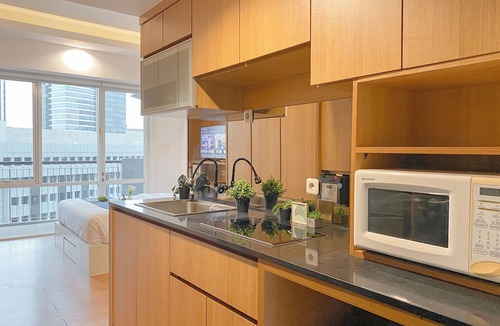 East Kuningan Apartment | Warm Neutral Look Studio Apartment Ambassade Kuningan