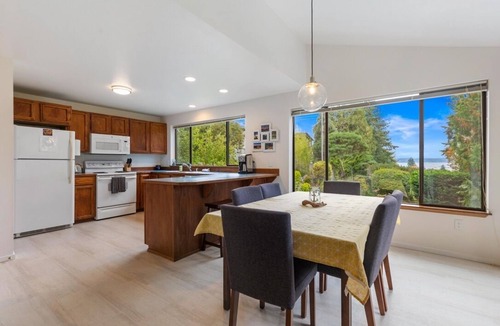 The Bowl of Edmonds House | Water and Mountain View, Quiet Downtown Edmonds Home with Woods and a Creek
