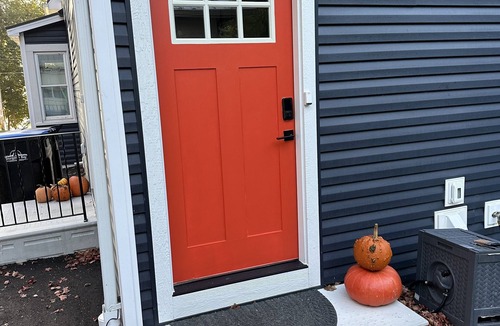 Sturgeon Bay Apartment | Water views from every window, covered porch & private deck, 7 min walk to beach