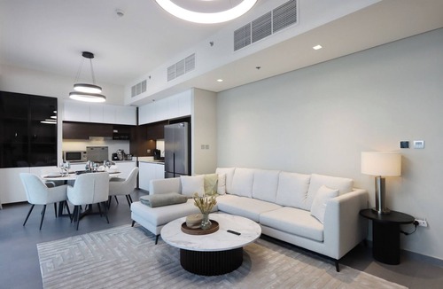 Dubai Apartment | Waterfront 2BR with Dubai Skyline Views
