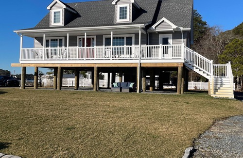 Ocean Pines House | Waterfront 5 Bedroom with Dock & Boat Ramp