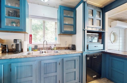 Weeks Mills House | Waterfront cabin with private dock, beach, deck, grill, & firepit - dogs welcome