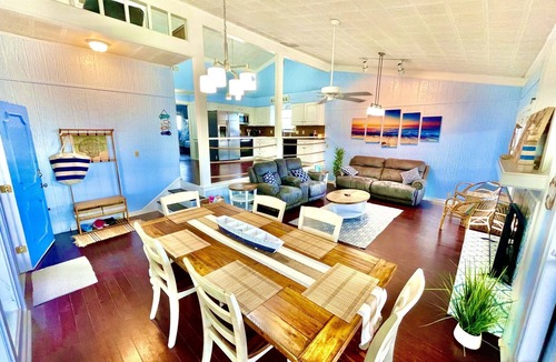 San Luis House | Waterfront Canal Bay & Beach Home with Fishing, Boat Dock, Tiki Bar & More!
