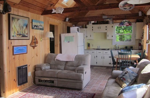 Campground Landing Cottage | Waterfront Cottages with Spectacular Sunset with wall of windows and AC