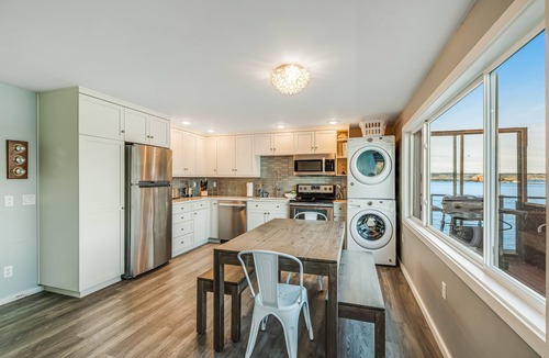 Coupeville House | Waterfront family-friendly home w/bay views, firepit, deck, & gas fireplace