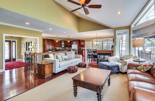 Lake Secession House | Waterfront Getaway w/Fire Pit + Game Room!