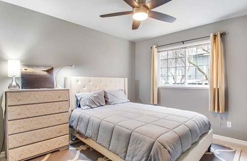 Oak Harbor House | Waterfront, hillside home with amazing views, deck, fast WiFi, & gas fireplace