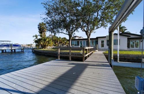 St. Petersburg Villa | Waterfront Home with Heated Pool 2 Miles from Beaches