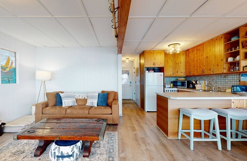 Langley House | Waterfront home with views, deck and open concept living
