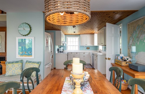 Orrs Island House | Waterfront on Harpswell Sound-3 bedrm-private setting with float. Sunset views