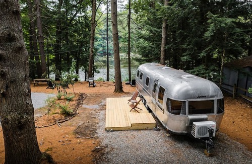 Corinth House | Waterfront, Pet Friendly Airstream near Lake George in the Adirondack, New York
