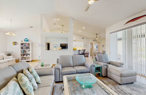 Bay Harbor Estates House | Waterfront pool home, family friendly, close to beaches with AC, WD and WIFI