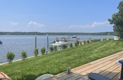 Monomoscoy Island Cottage | Waterfront , Private family beach and dock. Incredible sunsets!