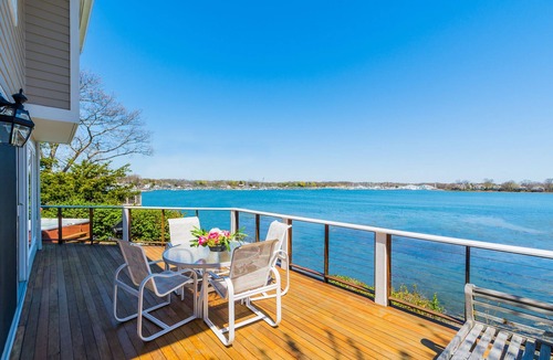 Branford House | Waterfront Retreat- Private Beach & Hot Tub-July Specials Available