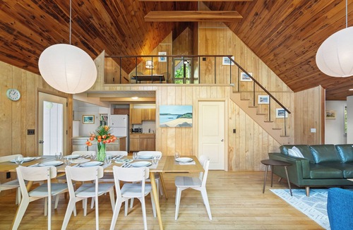 Wareham House | Waterfront Retreat - Tucked in the Woods, Private Dock, Dog-Friendly, Accessible