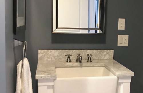 Escanaba Apartment | Waterfront studio in Escanaba with AC, WiFi 30+ day minimum rental only