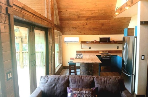 Plantersville House | Waterfront Texas Cabin in a Magical Forest