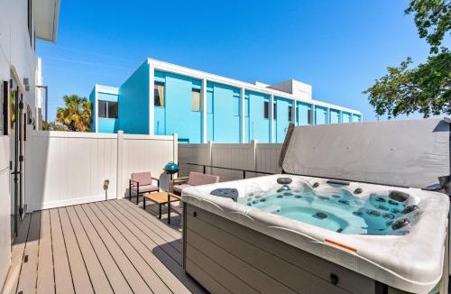 Cocoa Beach Villa | Wave Haven - 4 Luxury Units - 10BR 12BA Total - Sleeps 6 or 8 Per Unit - Hot Tub - Across from Beach - Rocket and Beach Views