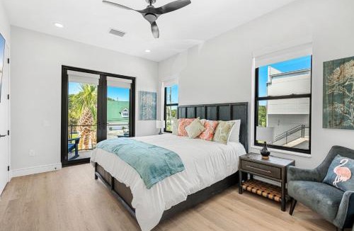 Cocoa Beach Villa | Wave Haven Villas - 2 Luxury Villas - 3BR 3 and a Half BA Each - Sleeps 8 Per Unit - Hot Tub - Across from Beach - Rocket and Beach Views
