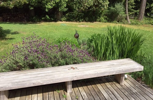 Roche Harbor House | Westcott Bay Beachfront Home - Hot Tub with a view of the Bay