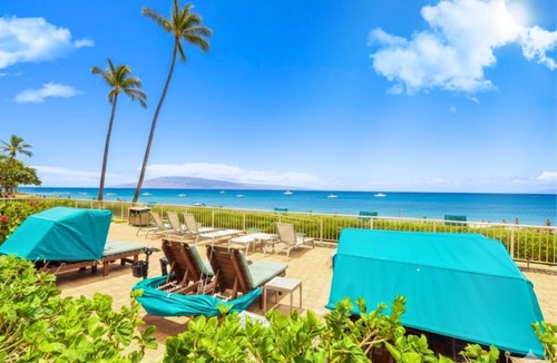 Kaanapali Apartment | Whaler Ocean View Studio Sleeps 3 Steps to Beach Complimentary Car with 6 Nights WH1-1218 by KBM